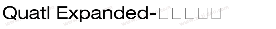 Quatl Expanded字体转换